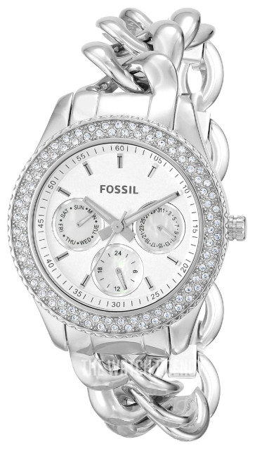 Bracelet de montre Fossil ES3498 Acier inoxydable Acier 18mm